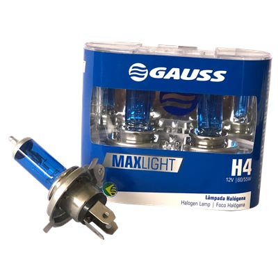 [MO] BOMBILLO HALOGENO H4 P43 12V 5560W FARO MAXLIGHT PERFORMANCE 110% MAS LUZ 40M + 20% LUMINOCIDAD PREMIUM DUOPACK 62193NBU GL59 GAUSS GL122 CODIGO 28030