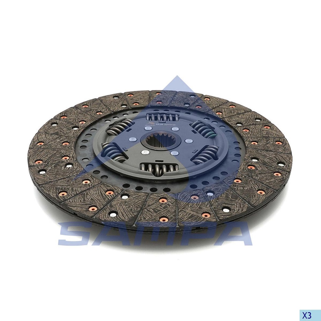 [MO] DISCO CLUTCH MERCEDES BENZ ATEGO 4.64259 105063 080.184-00A 1878048741 08.270.1000.691 Ø362 MM Z:18 SAMPA 201.153 CODIGO 67661