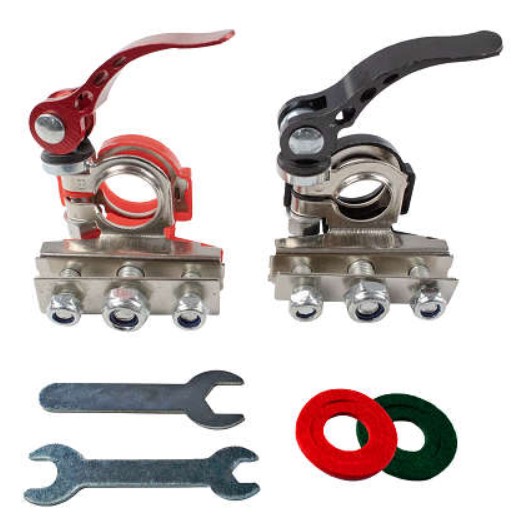 [LU] Terminales De Batera, Para Conexin Electrica, Modelo De 3 Vas RDS-9799 Marca Rainha