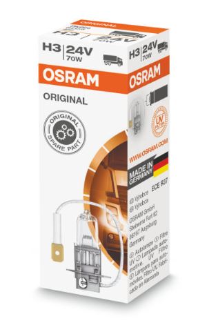 [LU] Bombillo H3 24V 70W PK22S Standar 64156 marca Osram