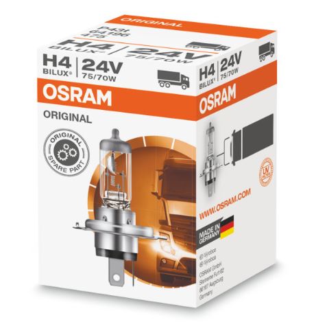 [LU] Bombillo H4 24V 75/70W P43 Estándar 64196 marca Osram