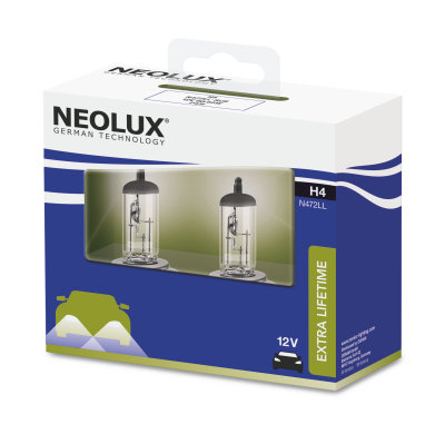 [LU] Bombillo H4 12V 60/55W P43 2600K Larga Vida N472LL marca Neolux