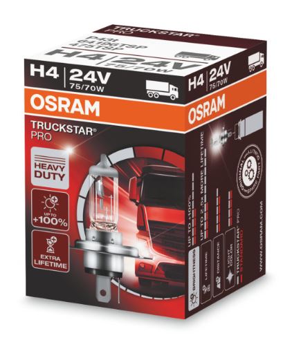 [LU] Bombillo H4 24V 75/70W P43 Truckstar 64196TSP marca Osram