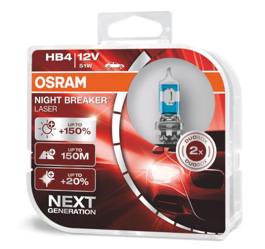 [LU] Bombillo 9006 HB4 12V 51W P22D 150% mas Luz 9006NL marca Osram