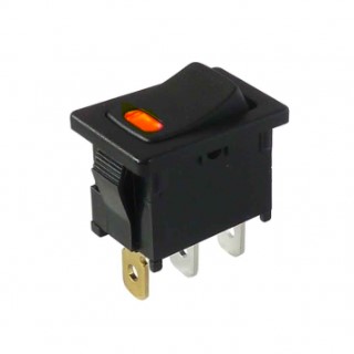 [LU] Switche 1 Golpe 3 Posiciones Naranja SWT-LED3PNA