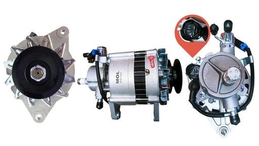 [MOLP-26209] [MO] ALTERNADOR JAC 1035 JAC 1063 12V 70AMP 4PINES P:EN V T:HITACHI V:EXT 3701100D01B MOLPOWER 26209