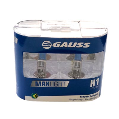 [GAUS-GL55] [MO] BOMBILLO HALOGENO H1 P14.5S 12V 55W FARO MAXLIGHT 110% MAS LUZ 5000K LUJO DUOPACK 1987301105 64150CBA GAUSS GL55 CODIGO 28003