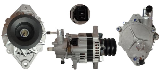 [MOLP-64041] [MO] ALTERNADOR CHEVROLET NPR 2001 12V 90A 2 PINES BOMBA GRANDE POLEA TRIPLE HITACHI NEW 8-97116-697-3 MOLPOWER 64041