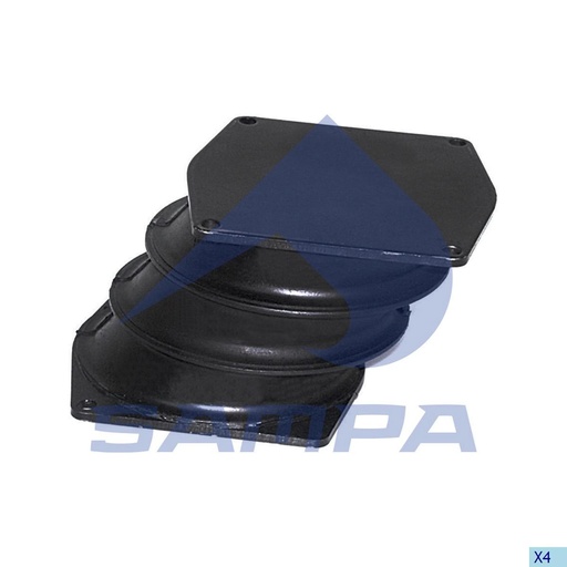 [SAMP-080.158/2] [MO] SOPORTE MUELLE SUSPENSION HENDRICKSON ROR-MERITOR 60879 60879000 60879000L R3011496 49377000 SAMPA 080.158/2 CODIGO 66209