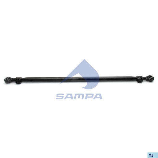 [SAMP-095.404] [MO] BARRA ESTABILIZADORA MERCEDES BENZ ACTROS 4143 3235 AXOR (8X4 8X8) L:1815MM Ø58 Ø24.40 0003220323 0003220623 LADO DERECHO SAMPA 095.404 CODIGO 67097
