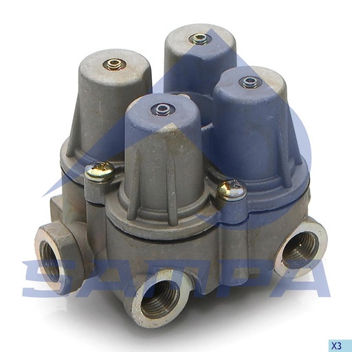 [SAMP-096.281-01] [MO] VALVULA MULTIPLE MERCEDES BENZ IVECO VOLVO 2.44043 0014311306 - 0014312006 - 0014315806 - 0014315906 2.44043 AE4168 AE4409 AE442 SAMPA 096.281-01 CODIGO 67988