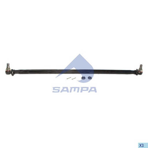[SAMP-097.381-01] [MO] BRAZO AXIAL MERCEDES ACTROS AXOR MP2 MP3 L: 1596 TUBO Ø 50 CON: 1 10 CONICO Ø D1 32.0 D2 29.00 ROSCA M30X1.5 RHT LHT 9493301703 SAMPA 097.381-01 CODIGO 67093