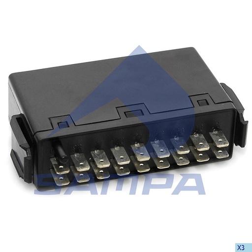 [SAMP-203.161] [MO] FLASHER ELECT 18P RELAY MERCEDES BENZ ATEGO 1326256 4.63310 0035445032 SAMPA 203.161 CODIGO 67680