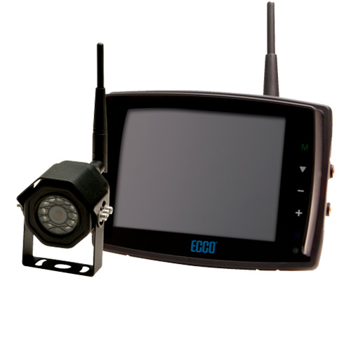 [ECCO-EC5605-WK2] Cámara de Reversa Inalámbrica ECCO EC5605-WK2 Monitor a color táctil LCD de 5.6" y Cámara Infraroja