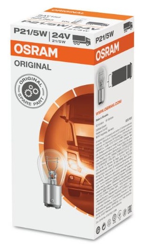 [OSRA-7537] [LU] Bombillo 1034 24V 21/5W 2 Contactos Pata Pareja 7537 marca Osram