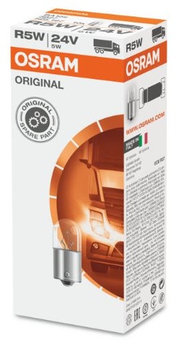 [OSRA-5627] [LU] Bombillos 67 24V 5W 1 Contacto Pata Pareja 5627 marca Osram
