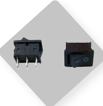 [GENE-SWT-3PON-OFF] [LU] Switche Tecla 2 Posiciones On-Off 3 Contactos 12V Negro SWT-3PON-OFF