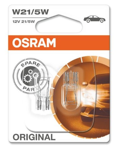 [OSRA-7515-02B] [LU] Bombillo T20-2 12V 21/5W Doble Filamento Blister X2 7515-02B marca Osram