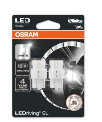 [OSRA-7515DWP-02B] [LU] Bombillo Led W21/5W T20-2 2.7W 12V Blanco 7515DWP-02B marca Osram