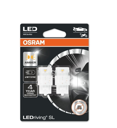 [OSRA-7504DYP-02B] [LU] Bombillo Led Wy21W T20-1 2.7W 12V Ambar 7504DYP-02B marca Osram