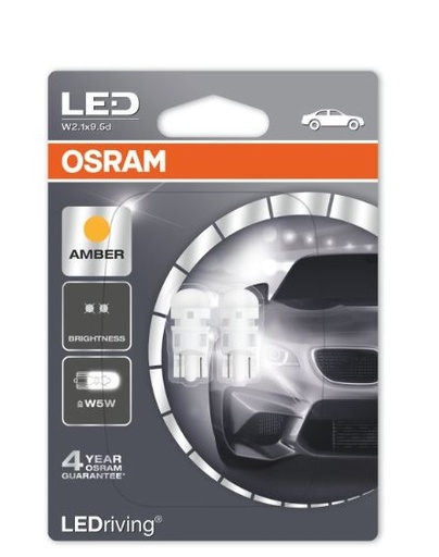 [OSRA-2855YE-02B] [LU] Bombillo Led Tipo 158 12V 1W 2000K Amarillo 2855YE-02B marca Osram