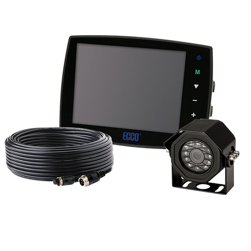 [ECCO-EC5603-K] Cámara de Reversa ECCO EC5603-K Monitor a color táctil LCD de 5.6", Cámara Infraroja y Cable de 10 metros 